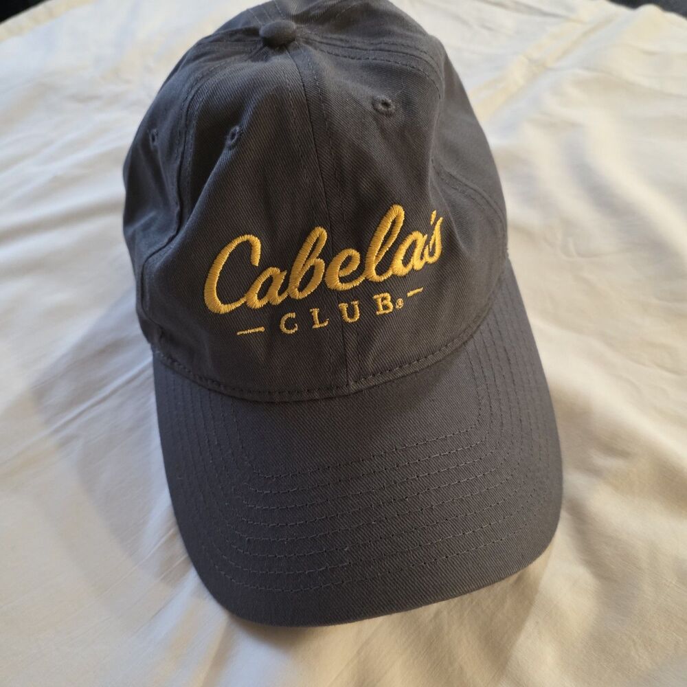 Cabela’s Club Hat Cap - Adjustable Gray Unisex - Outdoors Hunting Fishing - NWOT